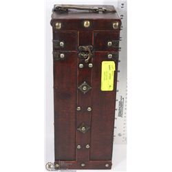 LARGE WOOD LIQUOR STORAGE/CARRY CASE