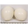 Image 1 : PAIR OF OFFICIAL OSTRICH EGGS