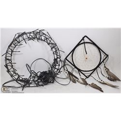 BLACK HANGING DISK LAMP W/50+ LED