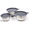 Image 1 : SET OF 3 PAMPERED CHEF MIXING BOWLS