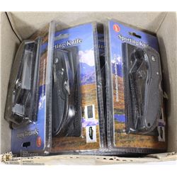 CASE OF 12 NEW SE SPORTING KNIFE W/ STAINLESS