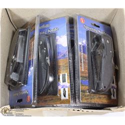 CASE OF 12 NEW SE SPORTING KNIFE W/ STAINLESS