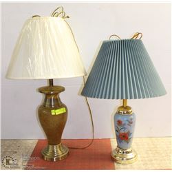 2 DECORATIVE TABLE LAMPS