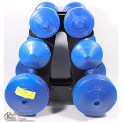 WEILER FREE WEIGHT DUMBELL SET
