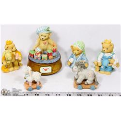 SET OF 6 VINTAGE HAMILTON GIFTS BEARS