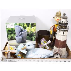 TABLE TOP FOUNTAIN WITH OUTDOOR ITEMS