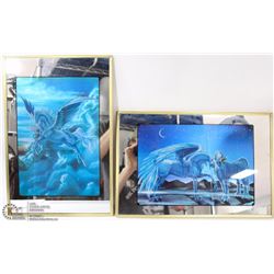 SET OF 2 MIRROR/PICTURE UNICORNS