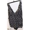 LADIES 1 PC BATHING SUIT WITH SKIRT - SIZE 14