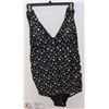 LADIES 1 PC BATHING SUIT WITH SKIRT - SIZE 16