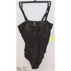 LADIES BLACK 1 PC BATHING SUIT - SIZE 16