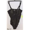 LADIES BLACK 1 PC BATHING SUIT - SIZE 16