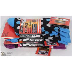 3 PACK LADIES  INFRARED SOCKS