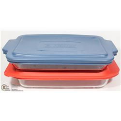 9"X13" ANCHOR HOCKINGS & PYREX CASSEROLE OVENWARE