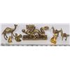 Image 1 : FLAT OF BRASS ANIMALS