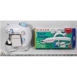 KIDS SEWING MACHINE WITH ADAPTER AND SINGER