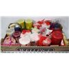 FLAT OF 25 DECORATIVE CANDLES