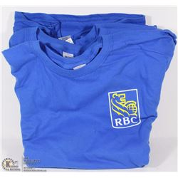 LOT OF 5 BLUE RBC TSHIRTS SIZE LARGE