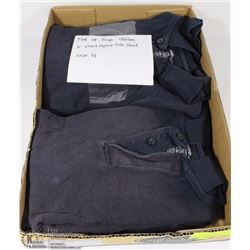 FLAT OF 6 BOYS SHORT SLEEVE POLO SHIRTS SIZE 14