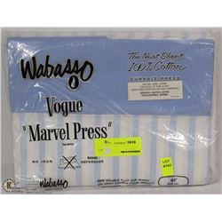 WABASSO NO IRON DOUBLE SIZE FLAT TOP SHEET