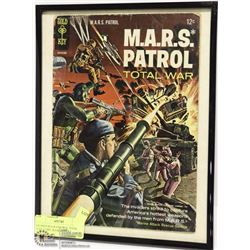 FRAMED M.A.R.S PATROL TOTAL WAR COMIC BOOK DISPLAY