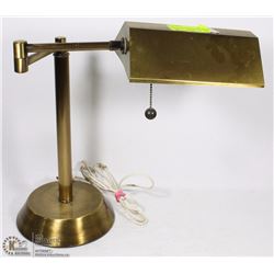 HEAVY BRASS ARTICULATING DESK LAMP
