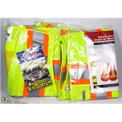 LOT OF 3 3M SCOTCHLITE HI VIS SAFETY VEST SIZE SM/M