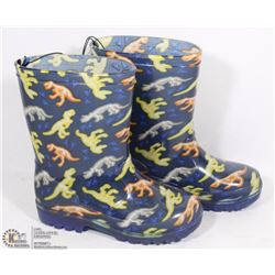 PAIR OF BOYS LITE UP RUBBER BOOTS SIZE 10