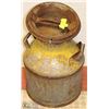 Image 1 : ANTIQUE MILK CAN WITH LID