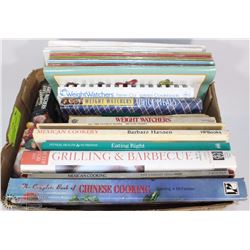 BOX OF 25 COOK BOOKS