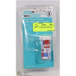 16 TUBES OF KRAZY/SUPER GLUE