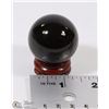 Image 1 : #78- BLACK OBSIDIAN SPHERE BALL + STAND