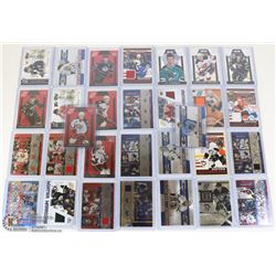 30 HOCKEY CARDS JERSEY AND INSERTS/ROOKIE