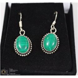 #2- MALACHITE GEMSTONE EARRINGS