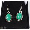 Image 1 : #2- MALACHITE GEMSTONE EARRINGS