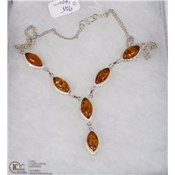 #20- BALTIE AMBER GEMSTONE NECKLACE