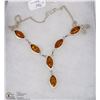 Image 1 : #20- BALTIE AMBER GEMSTONE NECKLACE