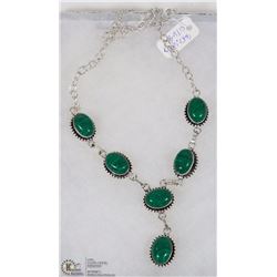 #4- MALACHITE GEMSTONE NECKLACE