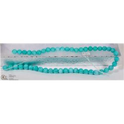 #66- GREEN AMAZONITE LOOSE BEAD NECKLACE
