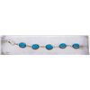 Image 1 : #23- BLUE CHALCEDONY GEMSTONE BRACELET