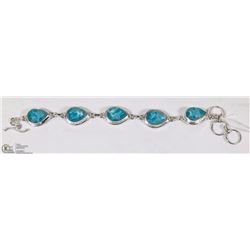 #53- CARIBBEAN LARIMAR GEMSTONE BRACELET