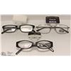 Image 1 : LOT OF 3 READING GLASSES 3.25+