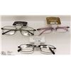 Image 1 : LOT OF 3 READING GLASSES 1.25+