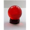 Image 1 : #8 - RED QUARTZ 40 MM SPHERE & STAND