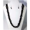 Image 1 : #23 - SILVER TONE & BLACK NECKLACE SET