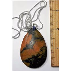 #20 - NATURAL MESHWORK AGATE PENDANT