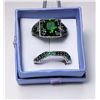 Image 1 : #13 - SQUARE CUT EMERALD GREEN  CZ
