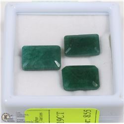15-NATURAL GREEN EMERALD 19CT