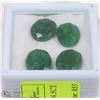 Image 1 : 1-NATURAL GREEN EMERALD 24.5CT