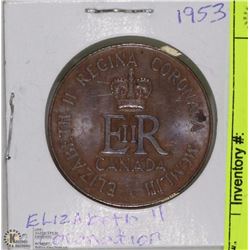 1953 ELIZABETH II CORONATION MEDALLION