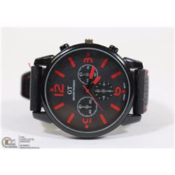 GT GRAND TOURING MANS WATCH WITH RUBBER STRAP